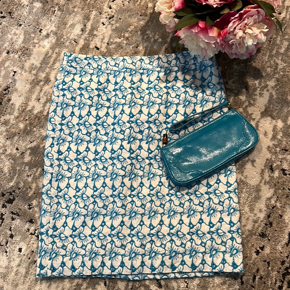 Talbots embroidered skirt